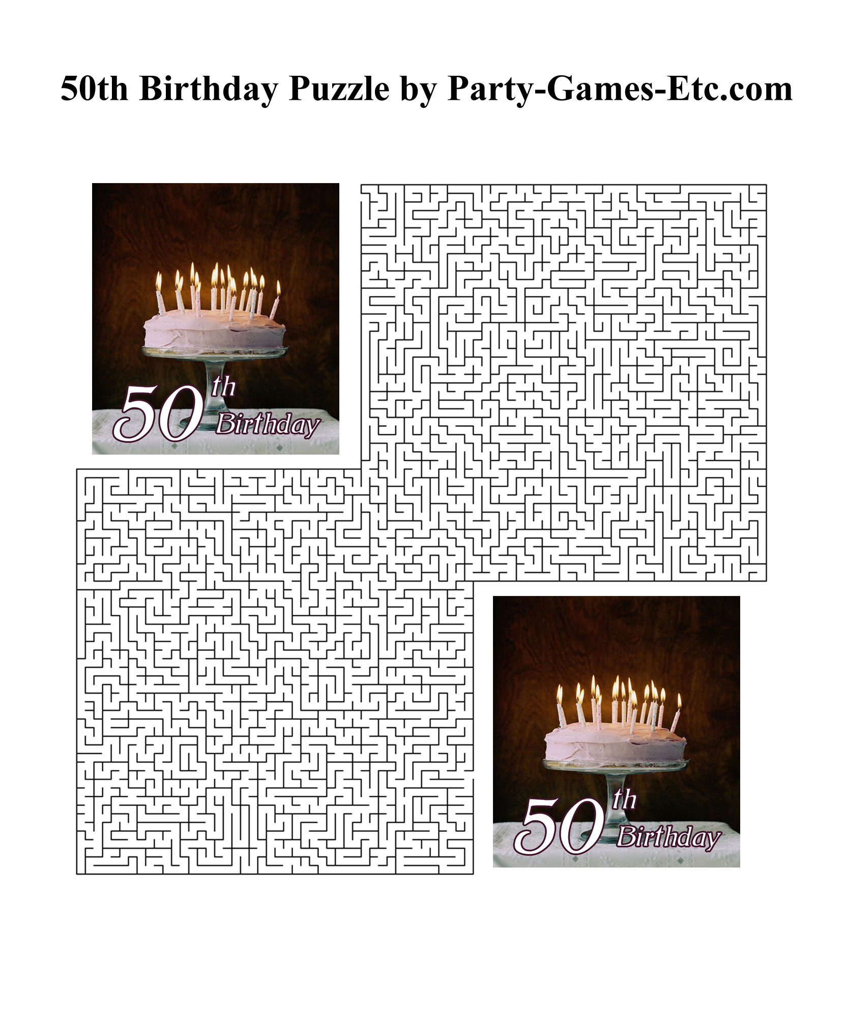 Free Printable 50th Birthday Party Game and Pen and Paper Activity