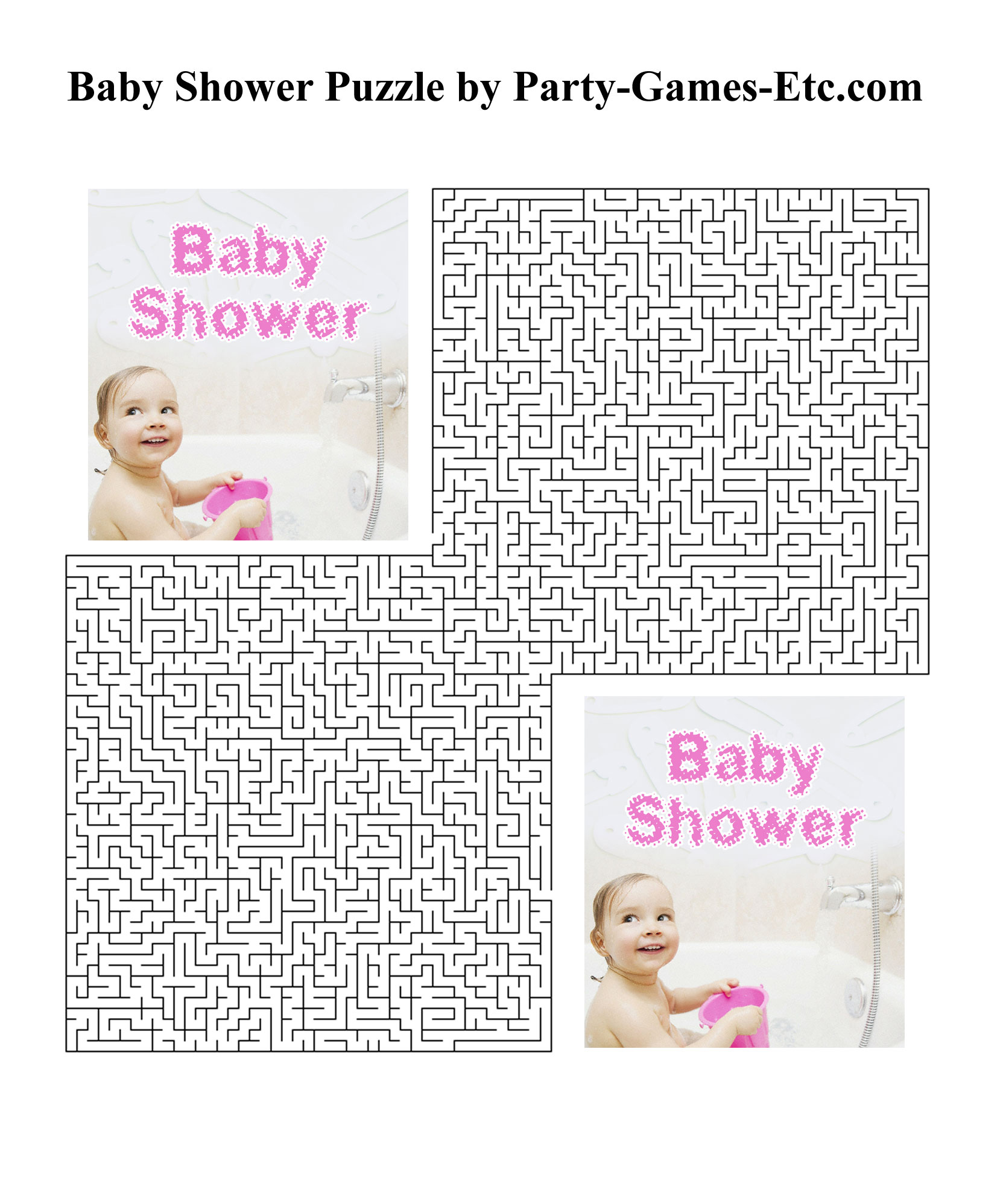 Free Printable Baby Shower Party Game and Pen and Paper Activity