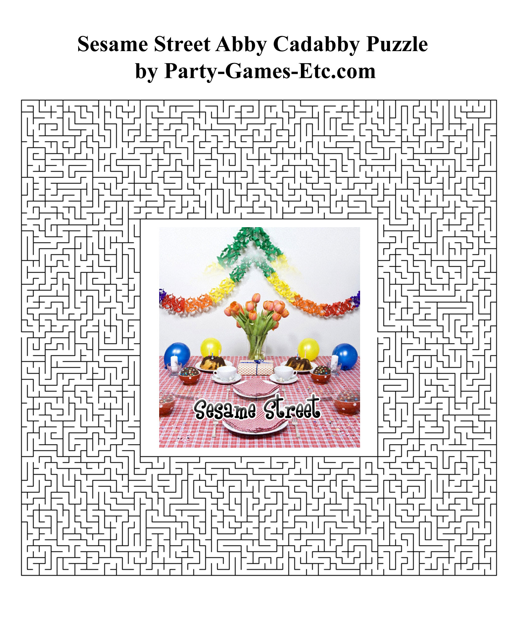 Free Printable Sesame Street Abby Cadabby Party Game and Pen and Paper Activity