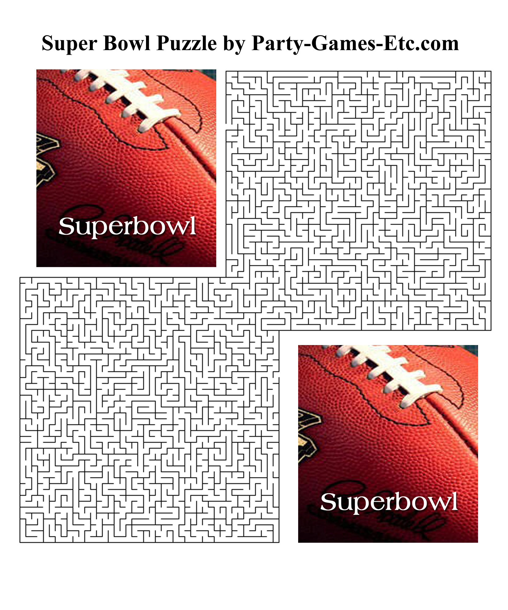 Free Printable Super Bowl Party Game and Pen and Paper Activity