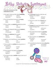 Baby Shower Synonyms