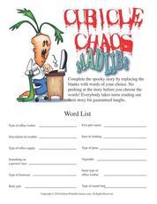 Games for the Office: Cubicle Chaos Mad Libs