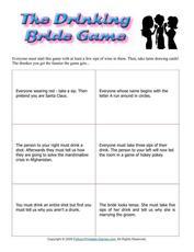 The Drinking Bride Game